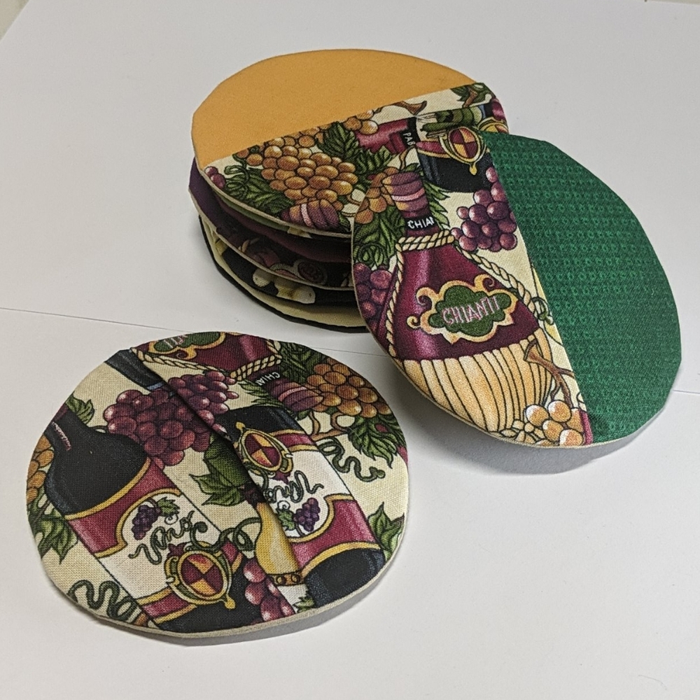 Handmade Wine Lovers Coasters
